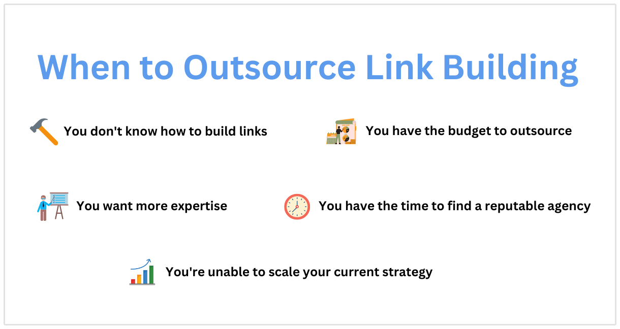 When to outsource link building